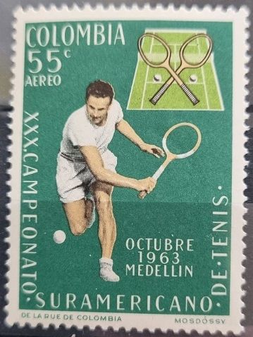 Колумбия, 1963год, теннис, MNH - фото фото фото 0