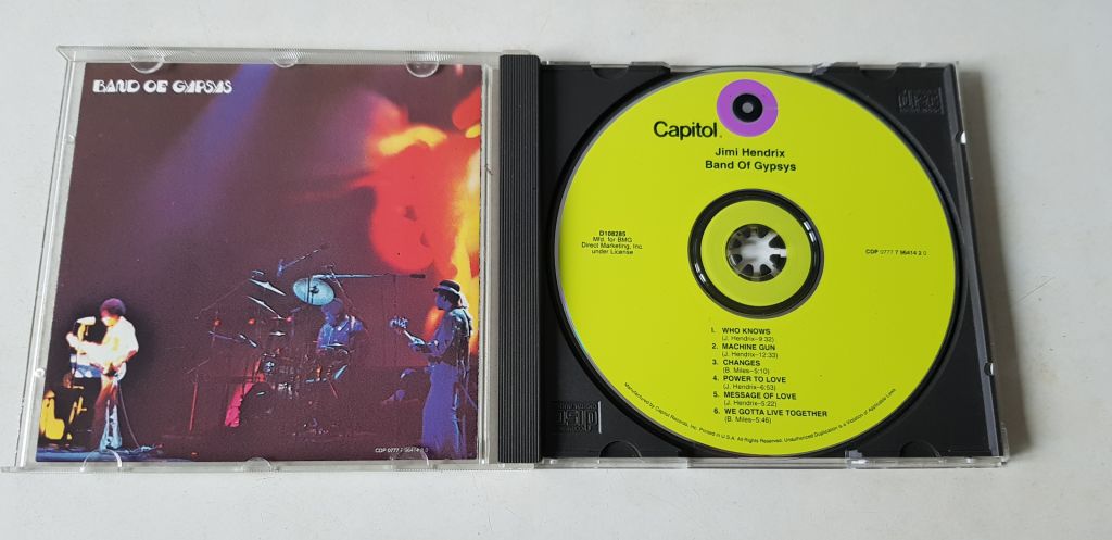 Jimi Hendrix The Band Of Gypsys CD фірмовий - фото фото фото 2