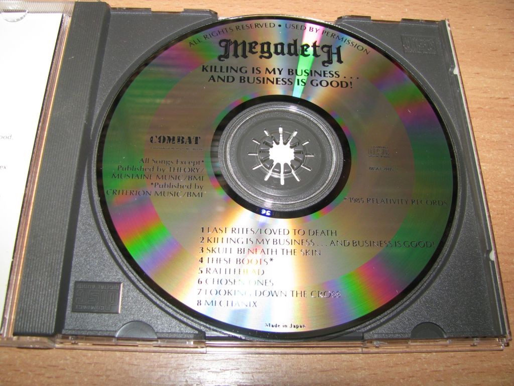 MEGADETH - Killing Is My Business  (1986 Combat 1st press,Japan) - фото фото фото 2