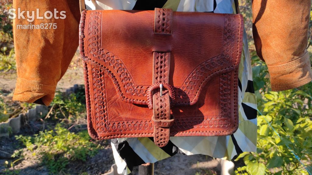 СУМКА crossbody ПОЛНОСТЬЮ НАТУРАЛЬНАЯ КОЖА - фото фото фото 0