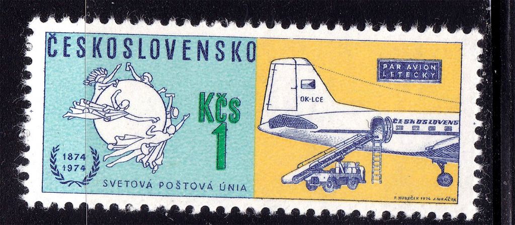 Авиация . Чехословакия 1974 г  MNH - UPU / ВПС - фото фото фото 0