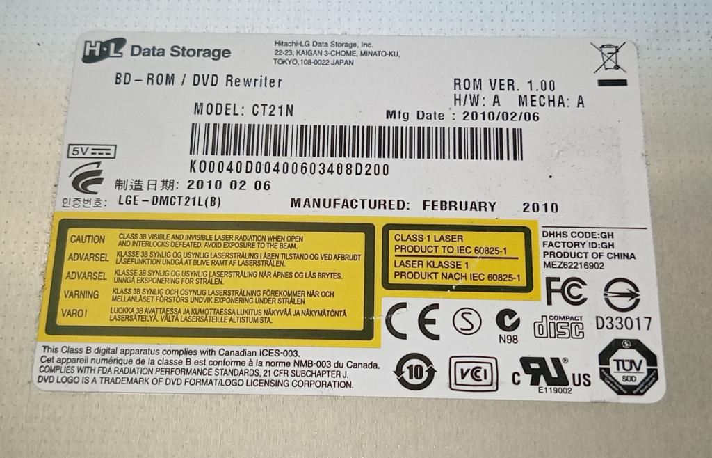 DVD-RW привод з ноутбука ACER ASPIRE 7551G CT21N - фото фото фото 2