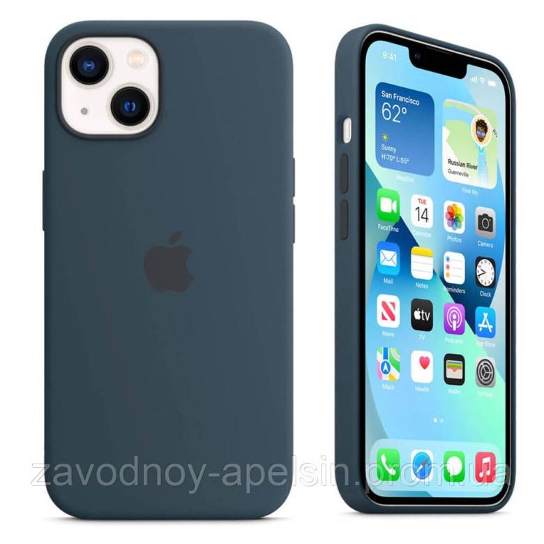 IPhone 13 Чехол оригинальный Silicone Case (Abyss Blue) - фото фото фото 0