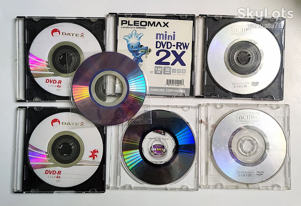 Диск DVD-RW, DVD-R MINI 8CM 1.4GB 30MIN 4X, 2X - фото фото фото 1