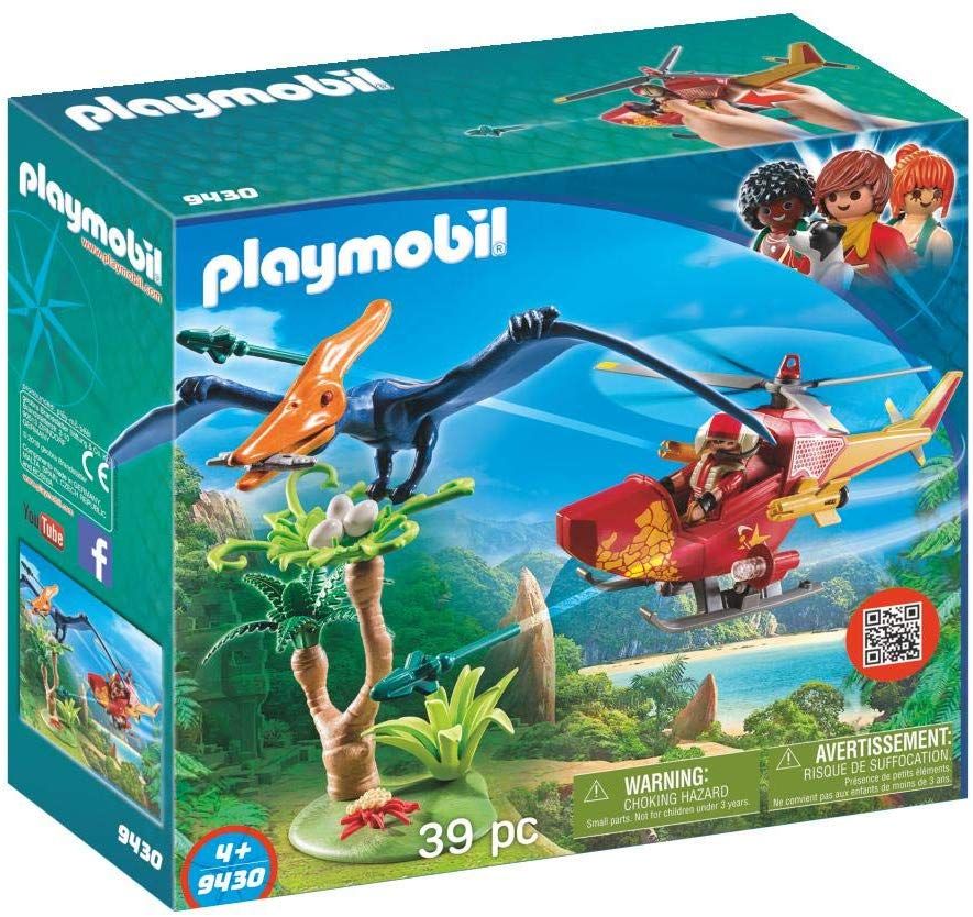 Конструктор Плеймобил PLAYMOBIL Adventure Copter with Pterodactyl Building Set - фото фото фото 0