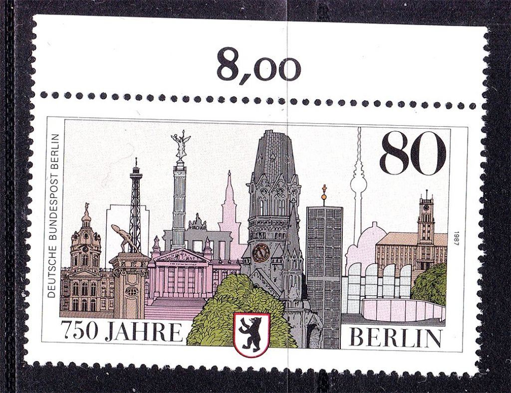 Германия - Берлин  1987 г MNH -   архитектура - фото фото фото 0