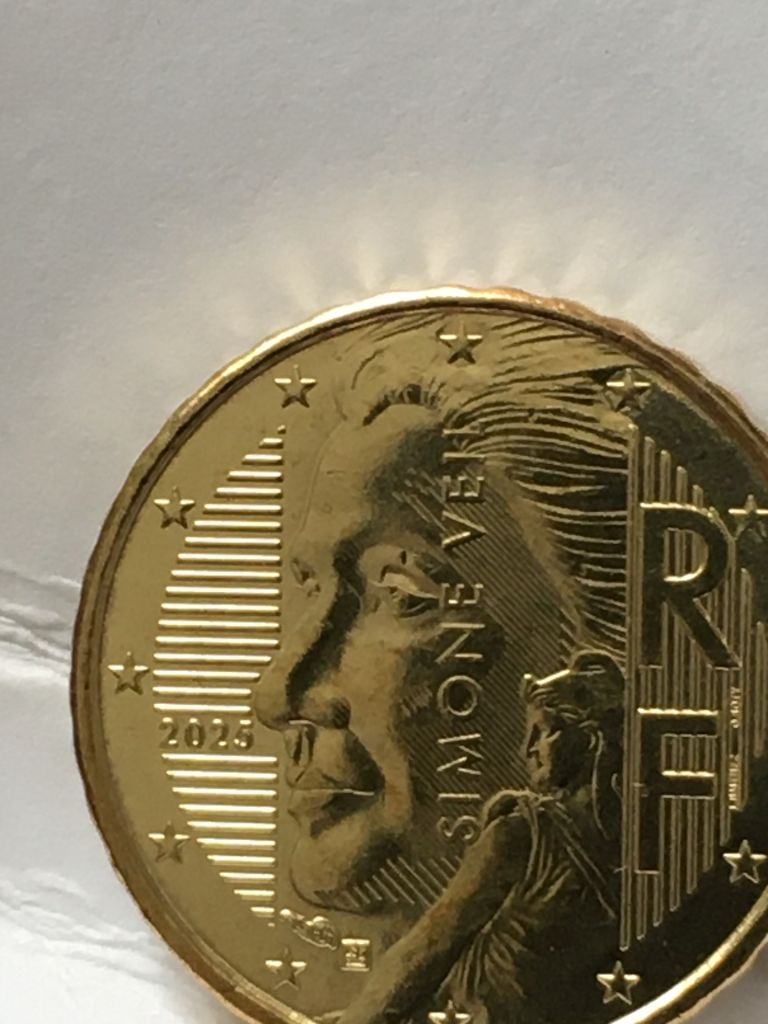 10 євроцентів 2025 року, Франція. Сімона Вейль. - фото фото фото 2