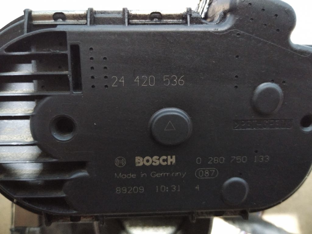 0280750133  24420536  BOSCH Дроссельная заслонка OPEL - фото фото фото 1