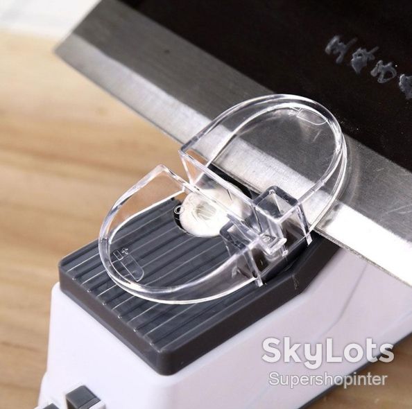 Электрическая точилка для ножей Electric Knife Sharpener от USB, Белый / Профессиональная электроточилка / Ножеточка - фото фото фото 3