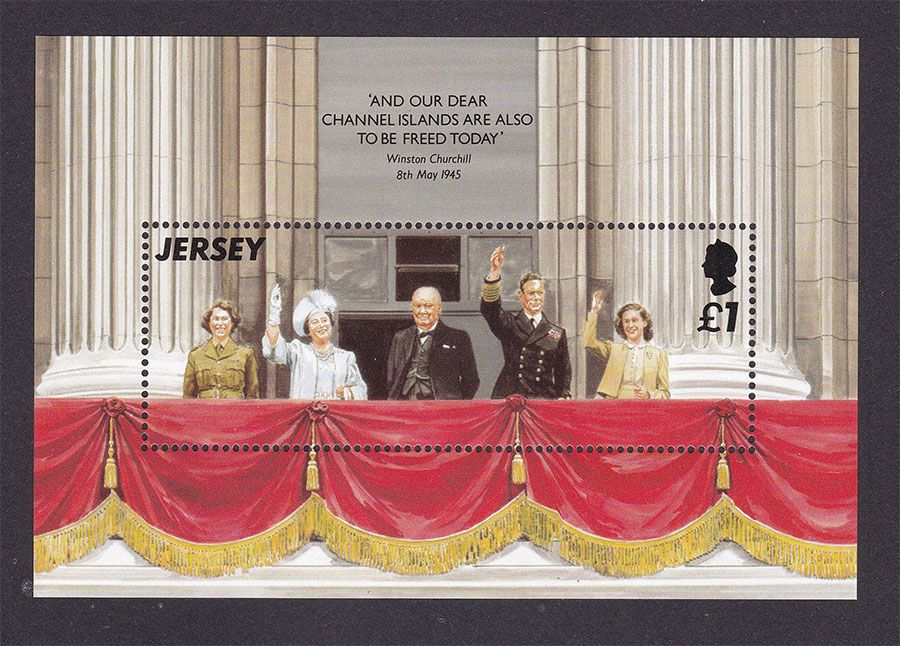 Личности  Джерси 1995 г MNH - блок - фото фото фото 0