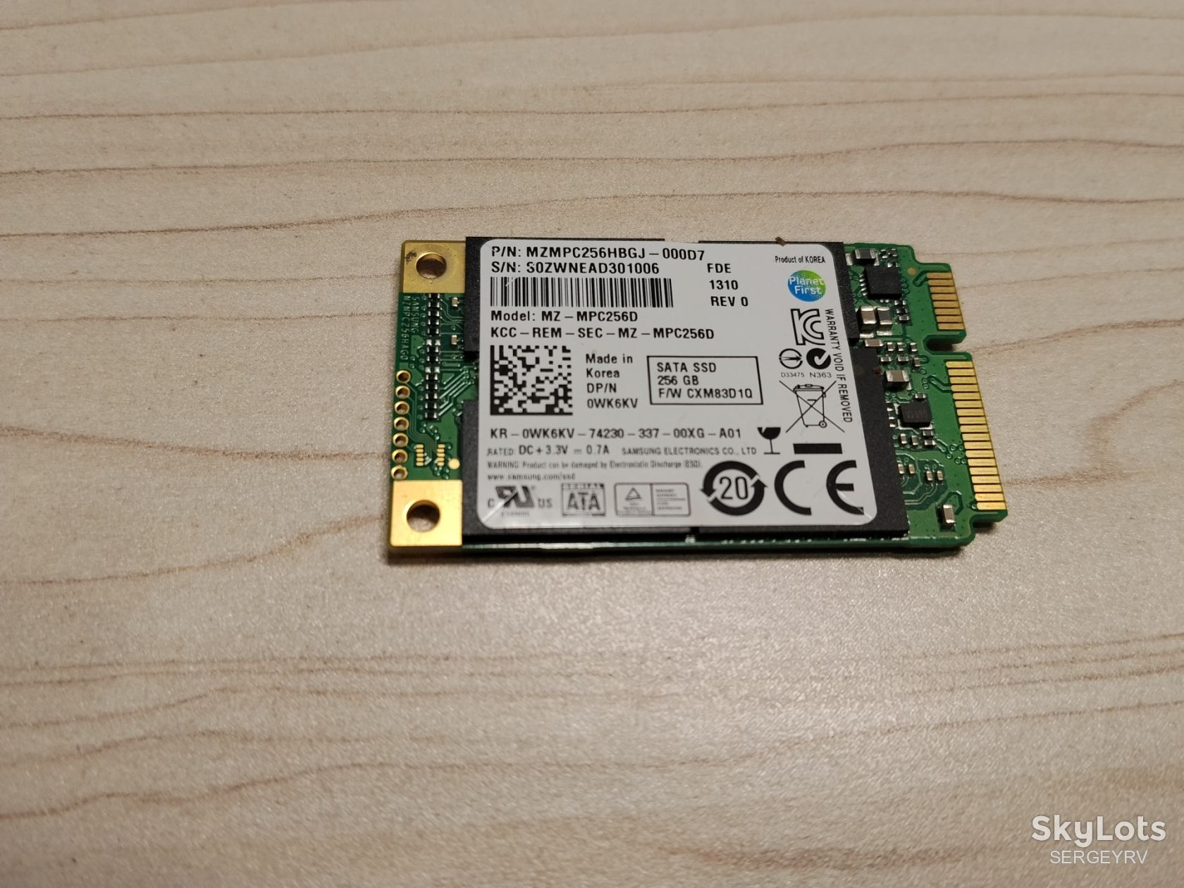 SSD накопичувач SAMSUNG SSD PM830 FDE 256GB msata - фото фото фото 0