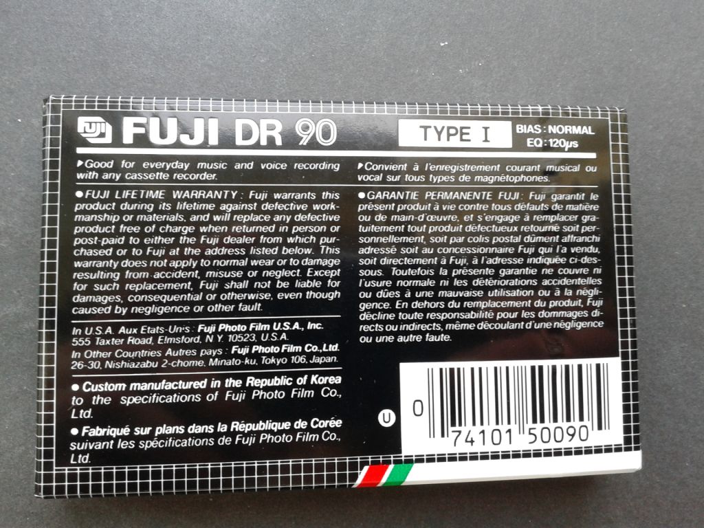Аудиокассета FUJI DR 90 - фото фото фото 1
