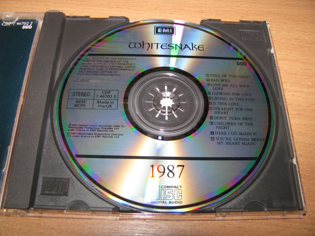WHITESNAKE - Whitesnake   (1987 EMI 1st press,UK) WHITE UK - фото фото фото 2