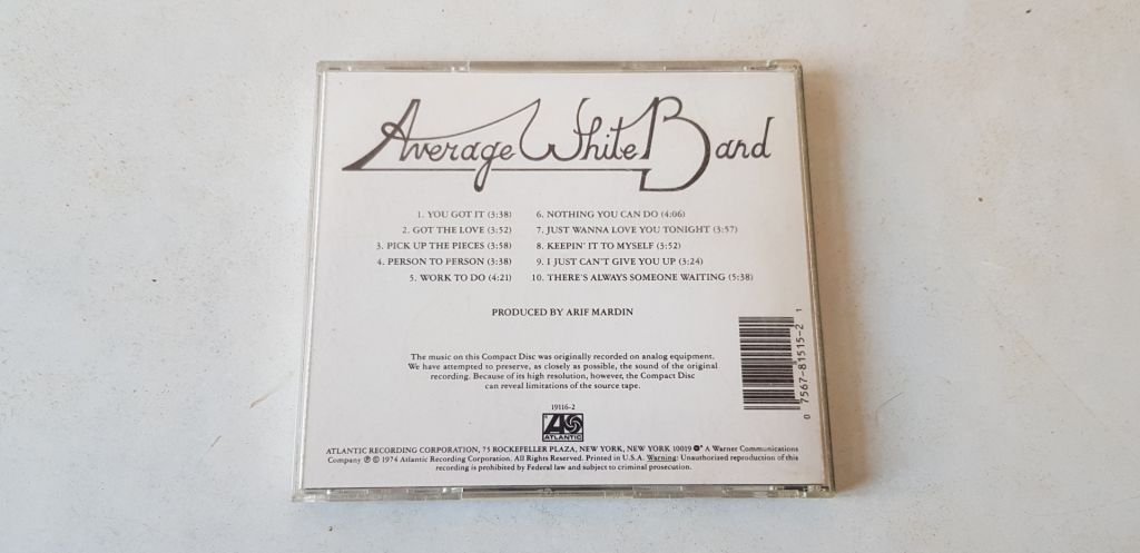 Average White Band CD фірмовий - фото фото фото 1
