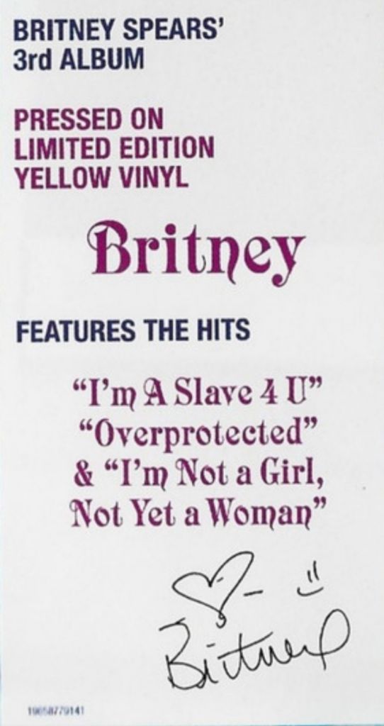 Britney Spears - Britney - 2001.  (LP). 12. Coloured Vinyl. Пластинка. Europe. S/S. - фото фото фото 4