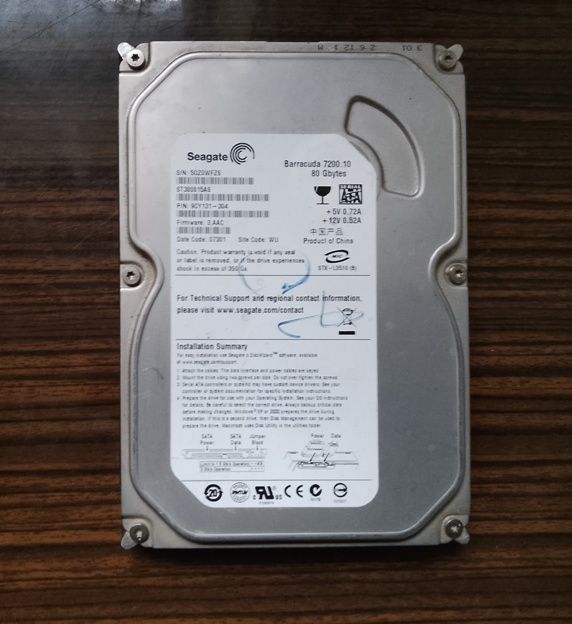 Жорсткий диск Seagate 80GB SATA 3.5 - фото фото фото 0