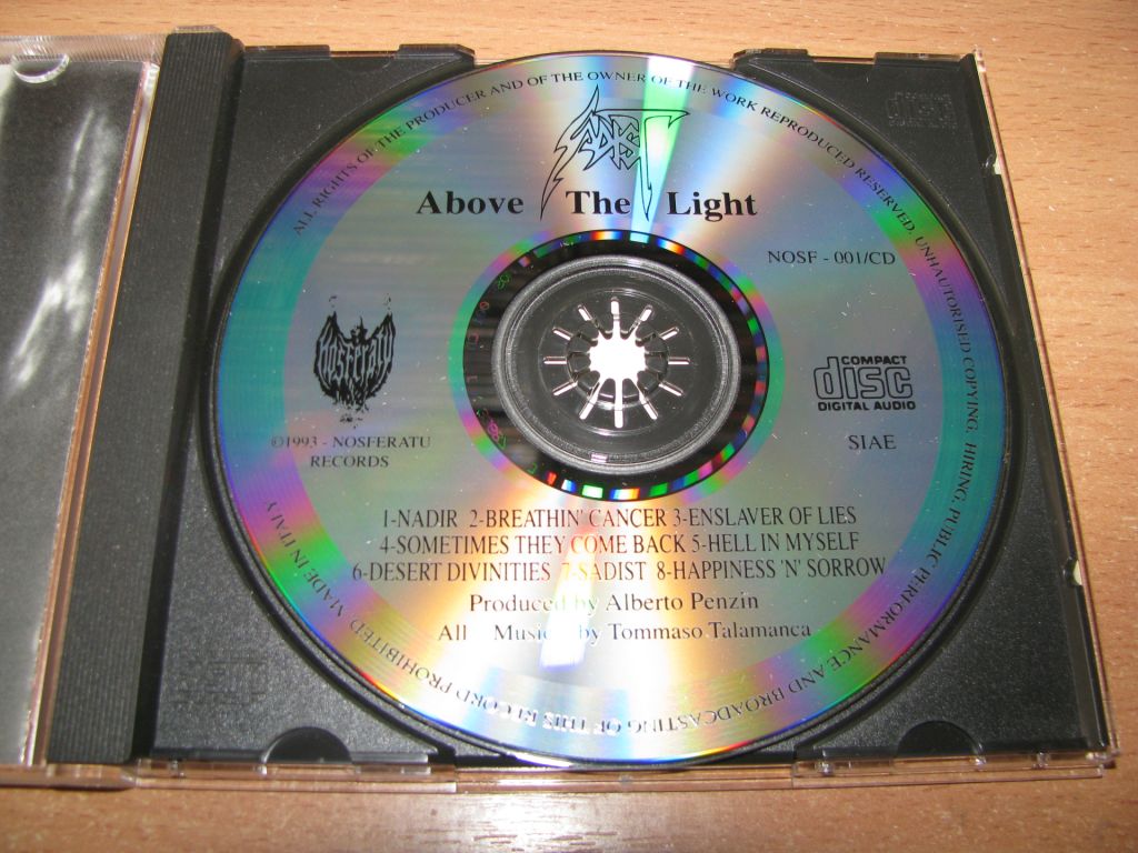 SADIST - Above The Light  (1993 Nosferatu 1st press) - фото фото фото 2
