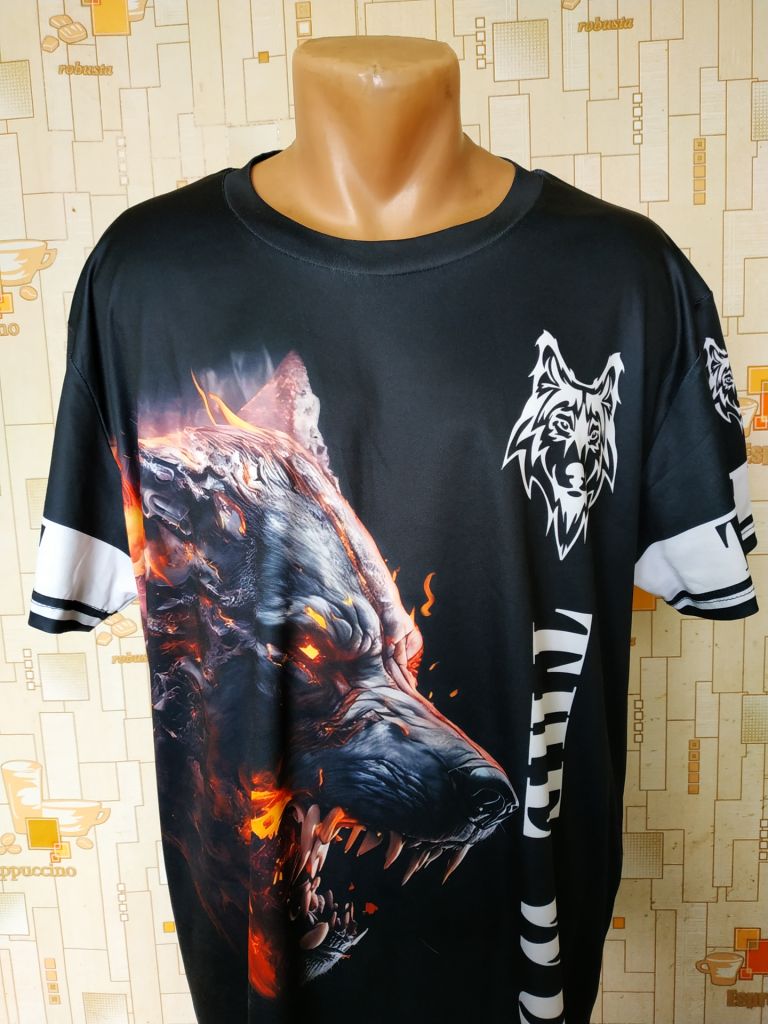 Футболка чоловіча 3D THE WOLF p-p L - фото фото фото 3