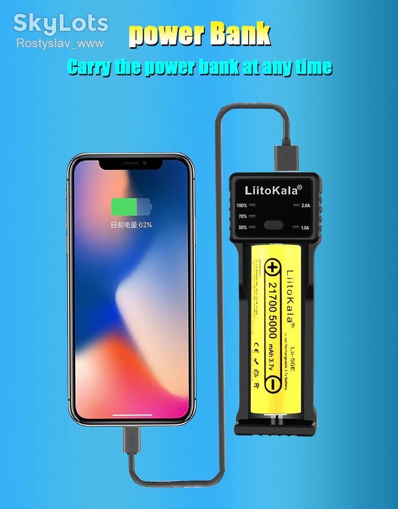 Зарядний пристрій LiitoKala Lii-100C зарядное устройство PowerBank - фото фото фото 5