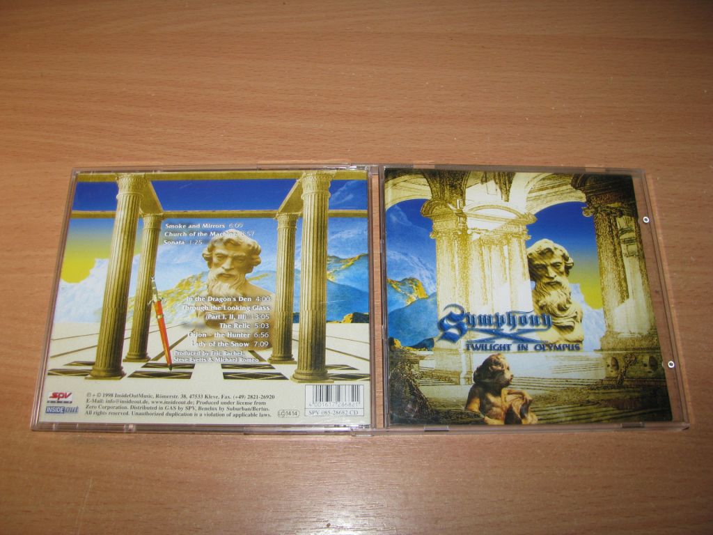 SYMPHONY X - Twilight In Olympus  (1998 Inside Out Music 1st press) - фото фото фото 0