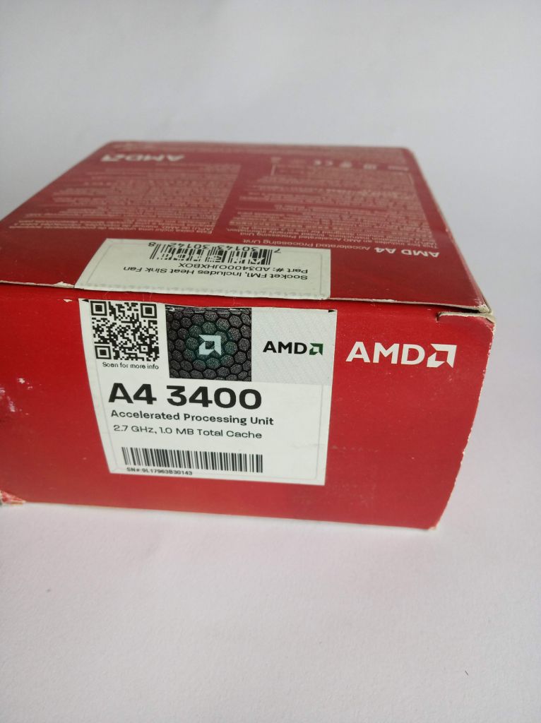 Процессор AMD A4 3400 sFM1 BOX - фото фото фото 1