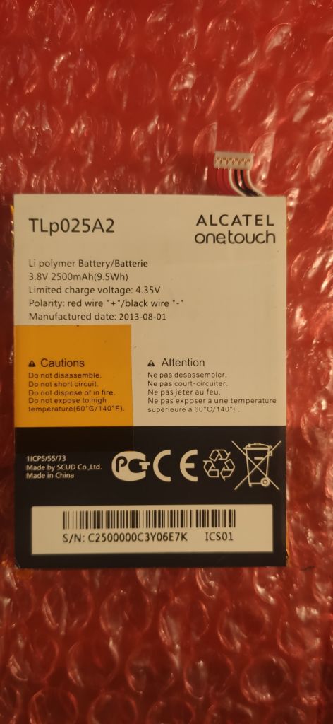 Alcatel One Touch Scribe Easy 8008D аккумулятор оригинал  бу - фото фото фото 0