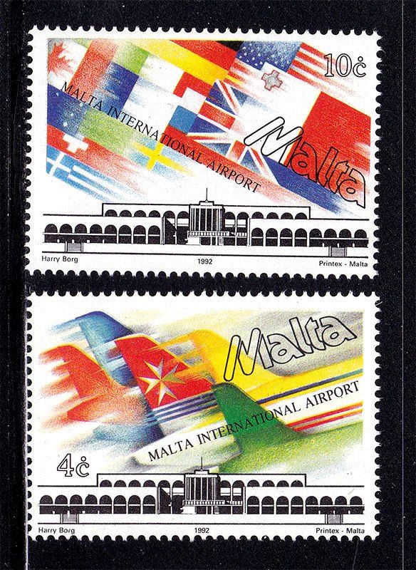 Авиация . Мальта  1982 г MNH - аэропорт - фото фото фото 0