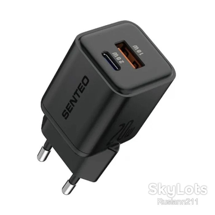 Зарядний пристрій Senteo Z-22     (USB-C+USB-A PD20W/QC3.0 18W) - фото фото фото 1