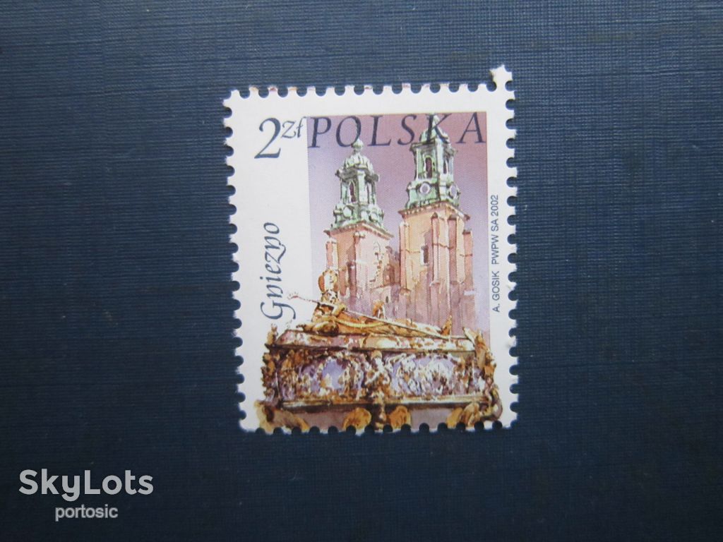 Марка Польща 2002 архітектура Гнезно MNH - фото фото фото 0