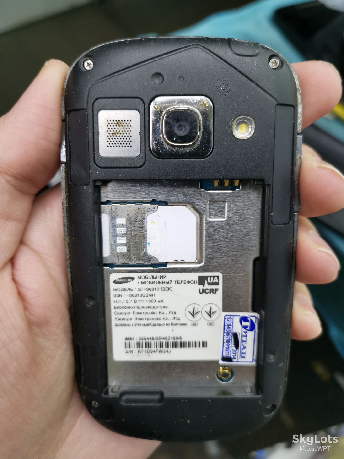 #1261 Sklad Samsung Fame blue S6810 - фото фото фото 2