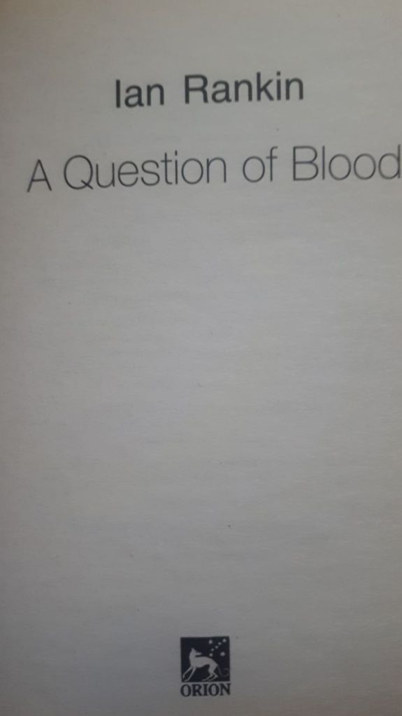 Question of Blood A Ian Rankin English на Английском книга - фото фото фото 2