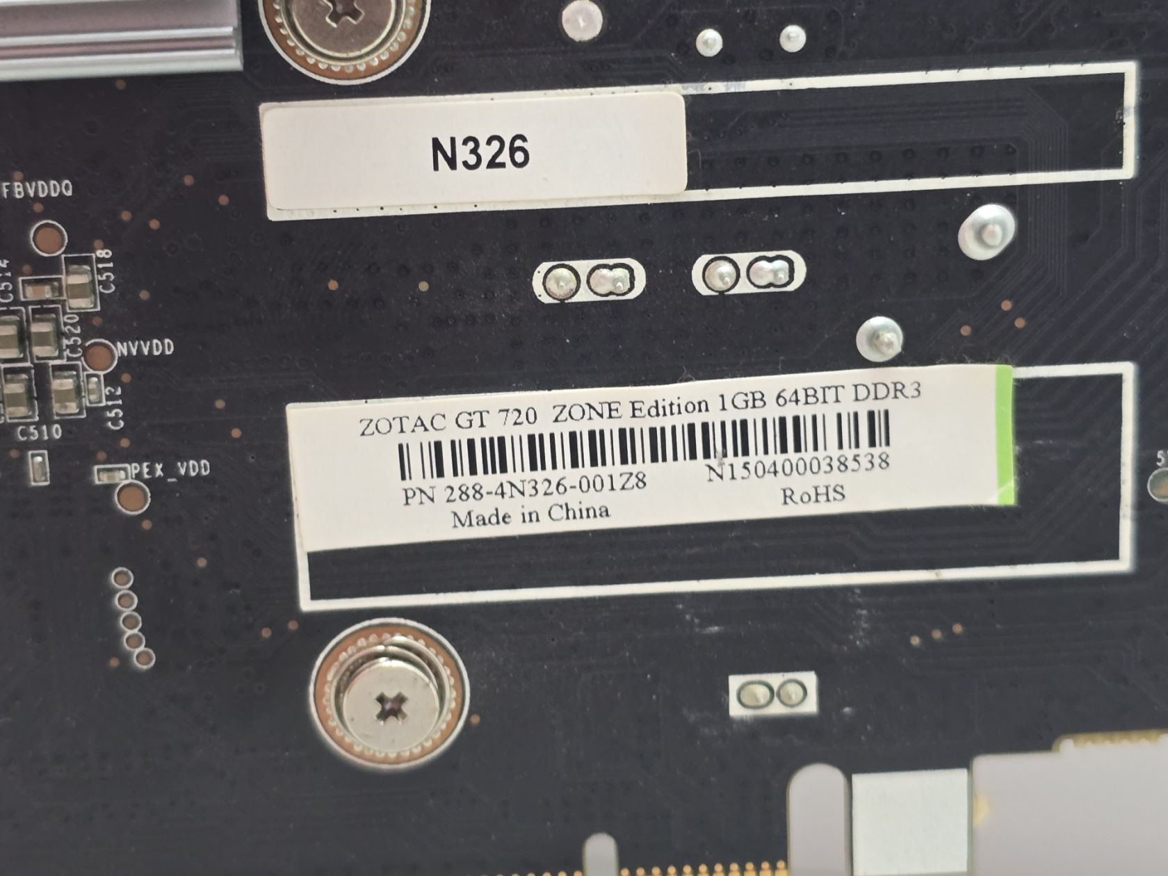 Відеокарта Zotac GeForce GT 720 1GB  (GDDR3,64Bit,PCI-E, Б/у) - фото фото фото 2