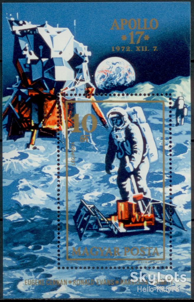 Венгрия 1973 космос США Apollo-17 Mi блок 94 MNH - фото фото фото 0