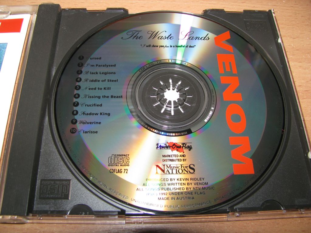 VENOM - The Waste Lands  (1992 Under One Flag 1st press,Austria) - фото фото фото 2