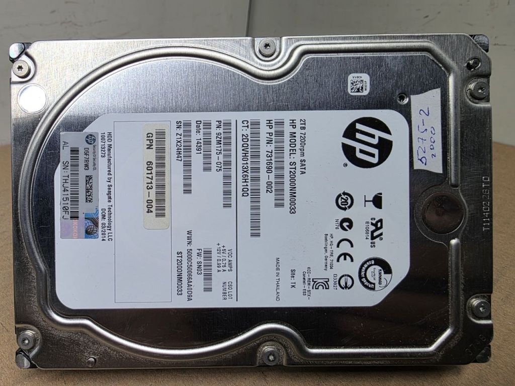 2000Gb 2Tb 3,5 SATA3 ST2000NM0033 Seagate жорсткий диск   (5275-2) - фото фото фото 2
