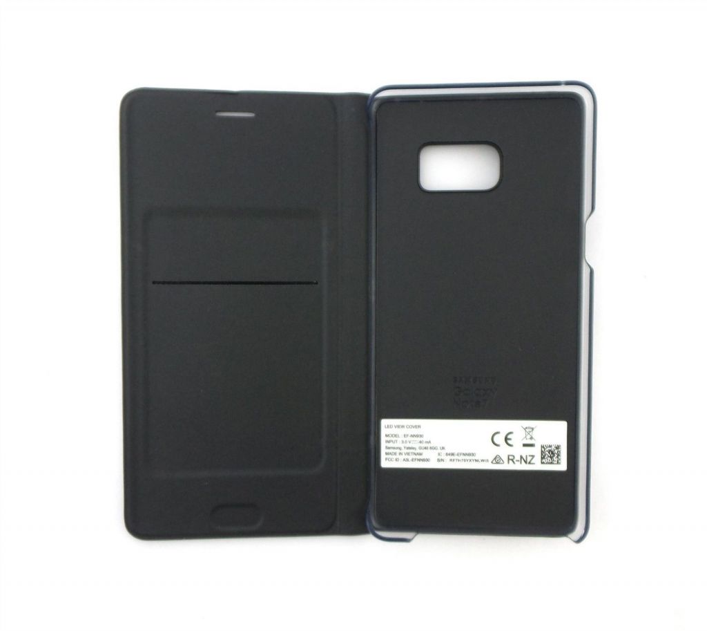 Чехол флип Samsung Galaxy Note 7 LED Wallet чёрный EF-NN930PBEGUS  (оригинал) - фото фото фото 3