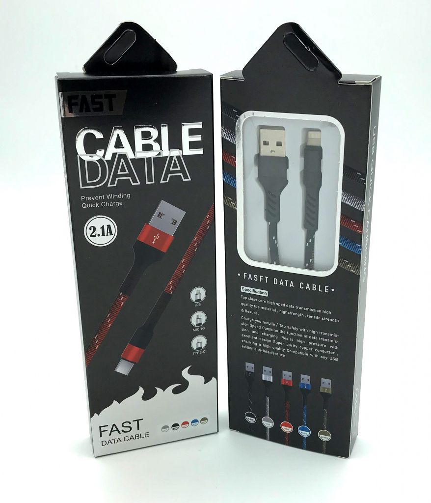 USB кабель / Дата кабель Fast Data Cable I-103 black-box Lighting USB Black - фото фото фото 0