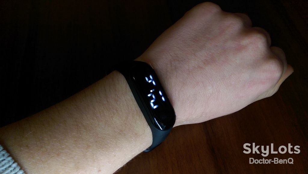 Спортивный браслет Mi Band Led часы  (Black) - фото фото фото 2