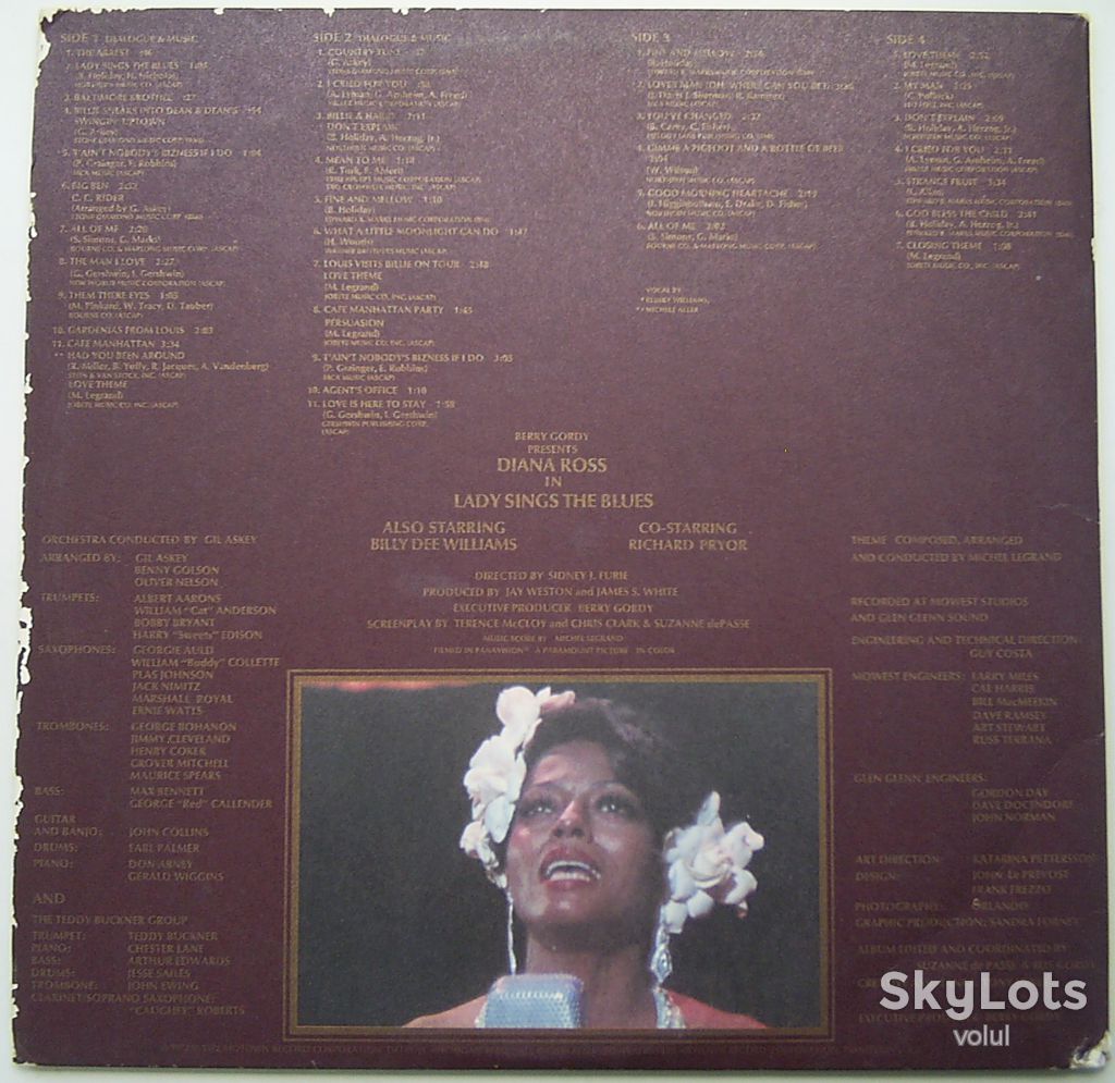 DIANA ROSS Lady Sings The Blues    (Original Motion Picture Soundtrack) 2LP VG++/VG+ - фото фото фото 2