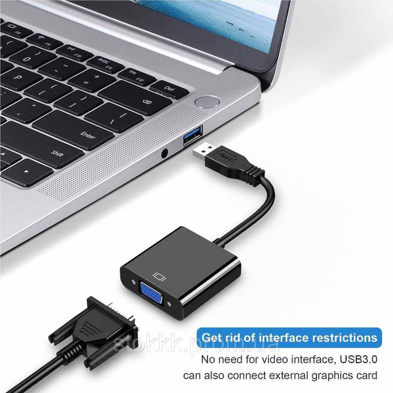 Адаптер USB 3.0-VGA для Windows Уценка - фото фото фото 8