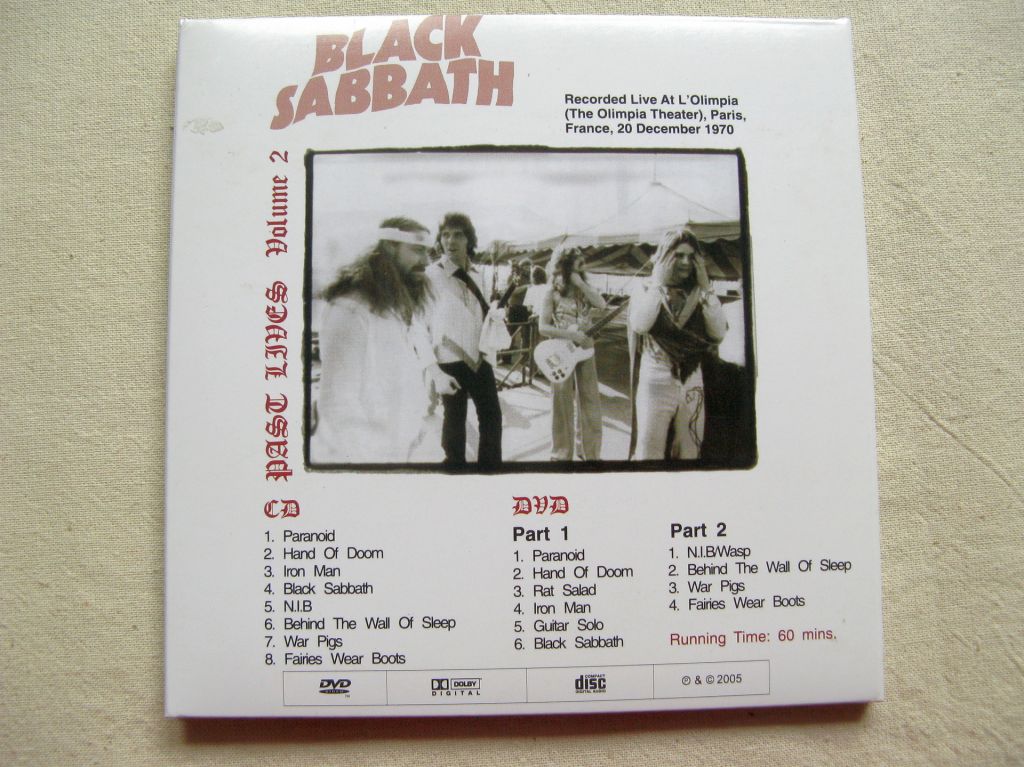 CDLP Black Sabbath. Past Lives. Volume Two. CD+DVD. 1970/2005. - фото фото фото 4