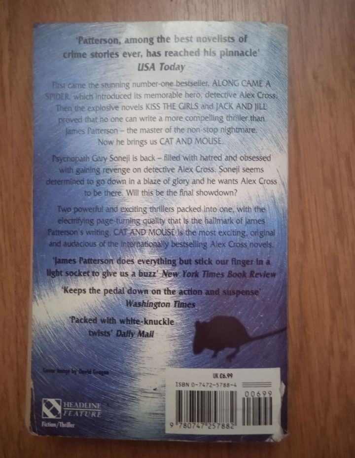 Cat and Mouse James Patterson English на Английском книга - фото фото фото 3