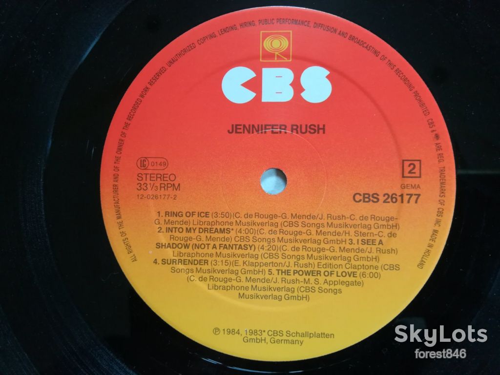 Jennifer Rush  (глянс. конв.)-Ex.+, Німеччина  (&amp;42) - фото фото фото 3