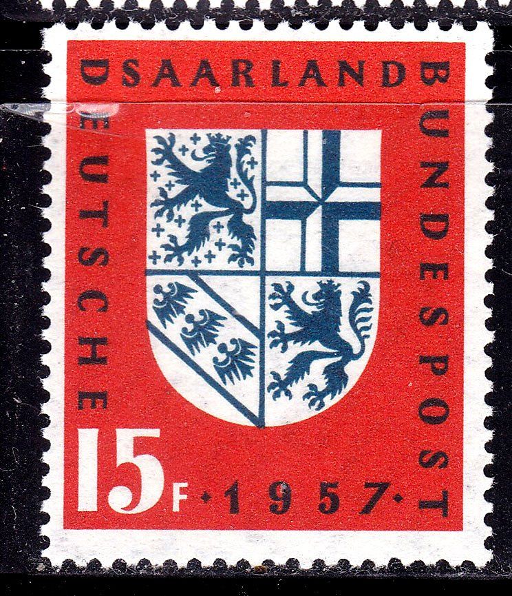 СААР / SAAR  1957 г MNH - герб региона - фото фото фото 0