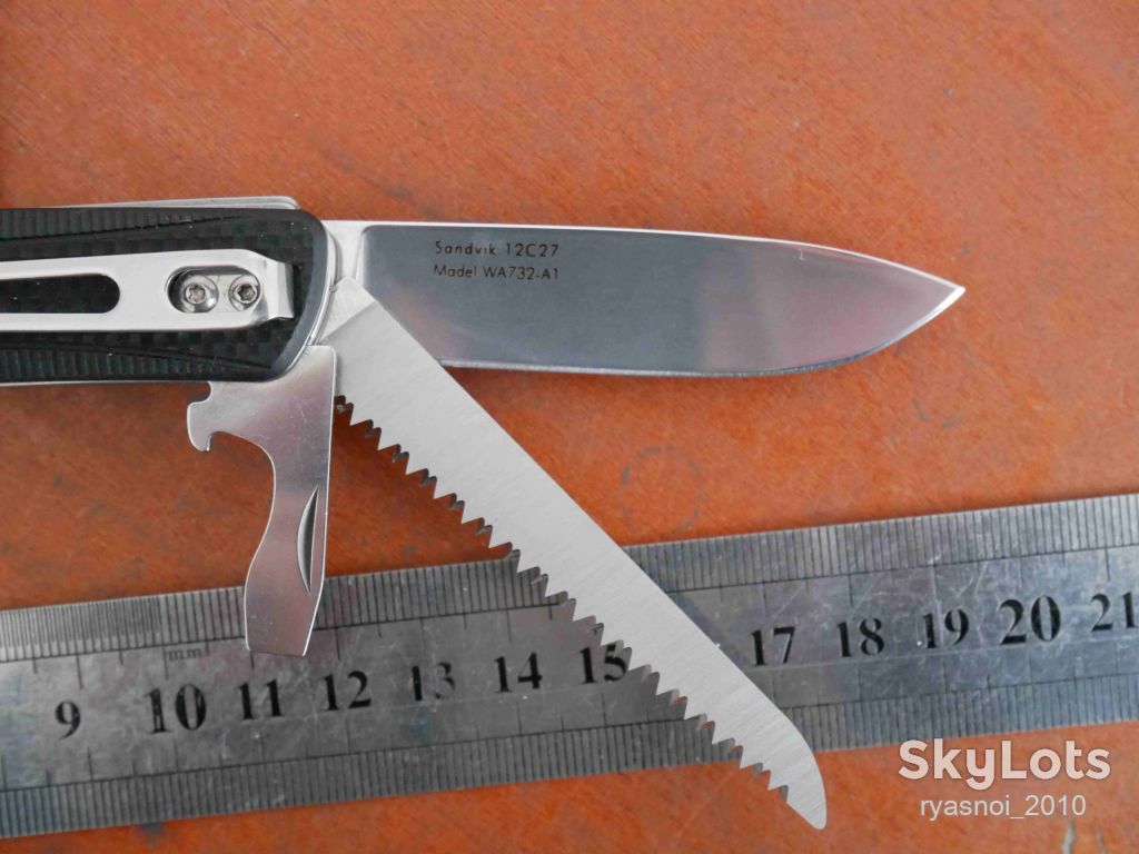Sanrenmu WA732-A1, Sandvik 12C27, G10, Мультитул, Мультифункціональний ніж, EDC - фото фото фото 2