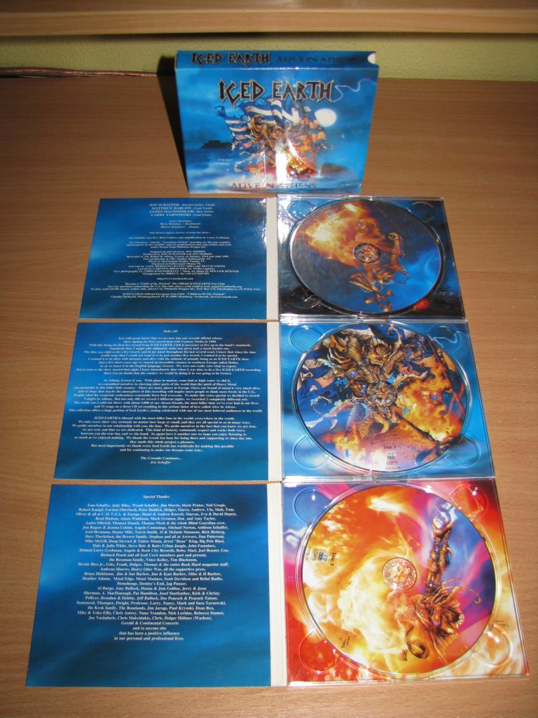 ICED EARTH - Alive In Athens  (1999 Century Media 3CD BOX) - фото фото фото 1