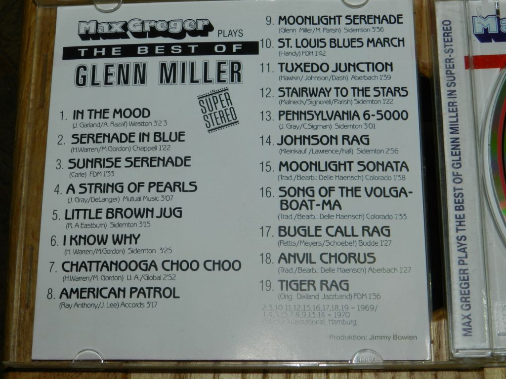 CD   Glen Miller The Best Of - фото фото фото 1