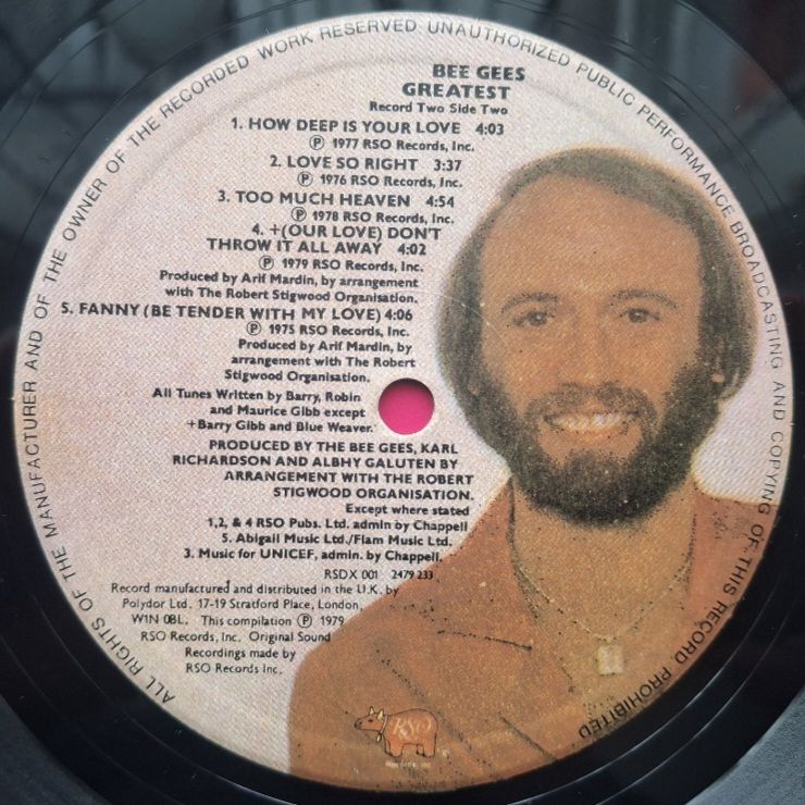 Bee Gees - Greatest - 1975-79.  (2LP). 12. Vinyl. Пластинки. England. - фото фото фото 5