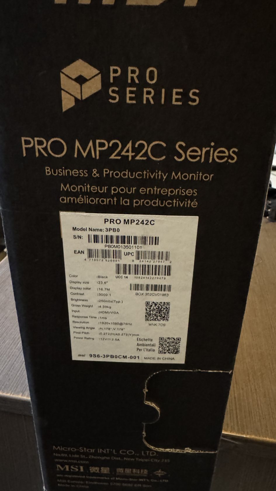 №1 Монітор 24" MSI PRO MP242C з 1 грн - фото фото фото 1
