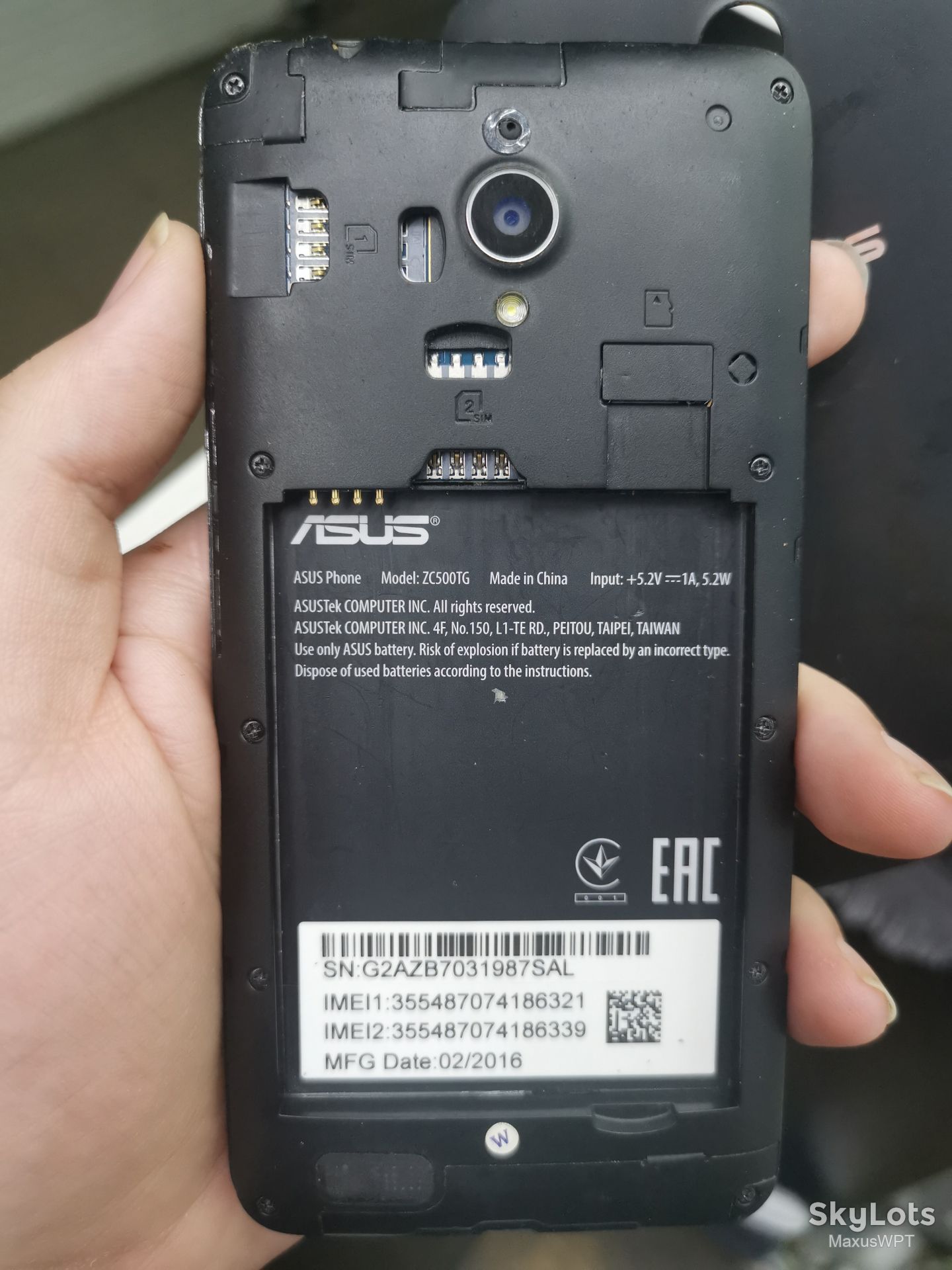 #691 Sklad Asus Zenfone GO black - фото фото фото 2